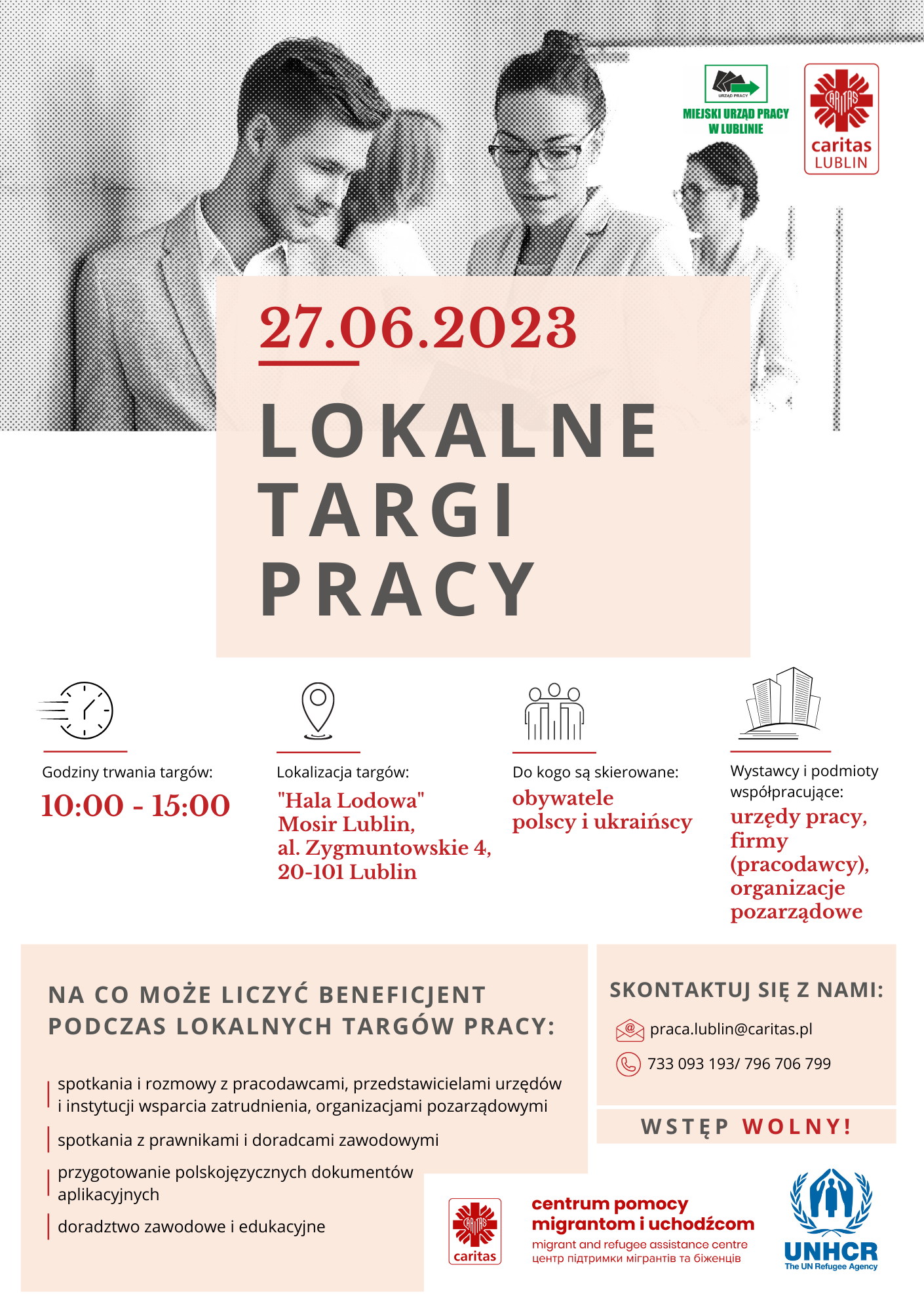 Lokalne Targi Pracy Lublin 2023 ulotka
