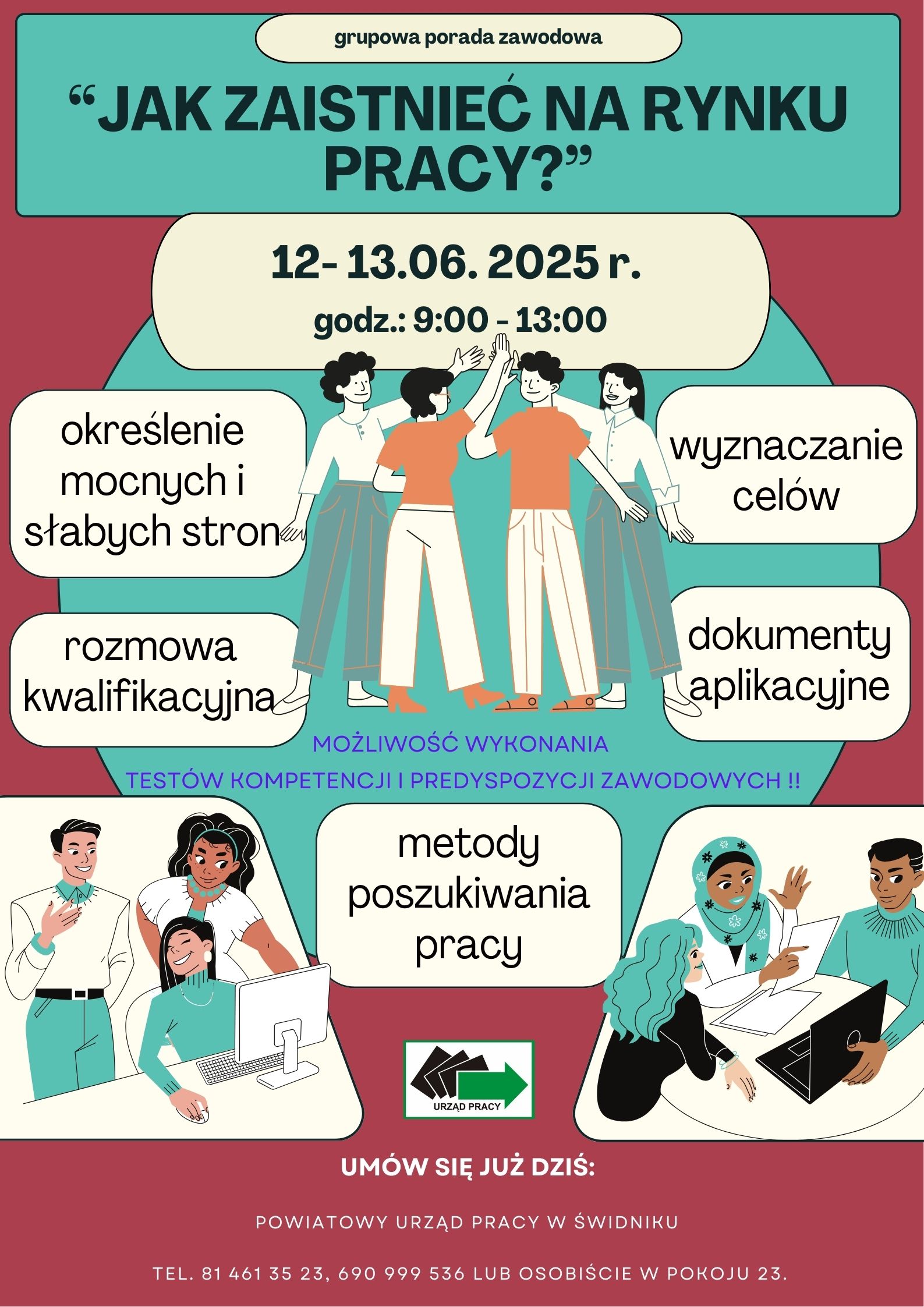Zdjęcie artykułu Grupowa porada zawodowa - Jak zaistnieć na rynku pracy?